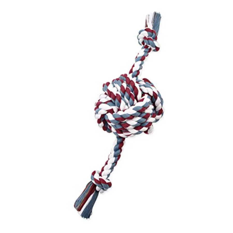 

Flossy Chews Colossal 25-дюймовый цветной мяч-обезьянья кулака с веревочными концами, разные цвета, многоцветный 20166F