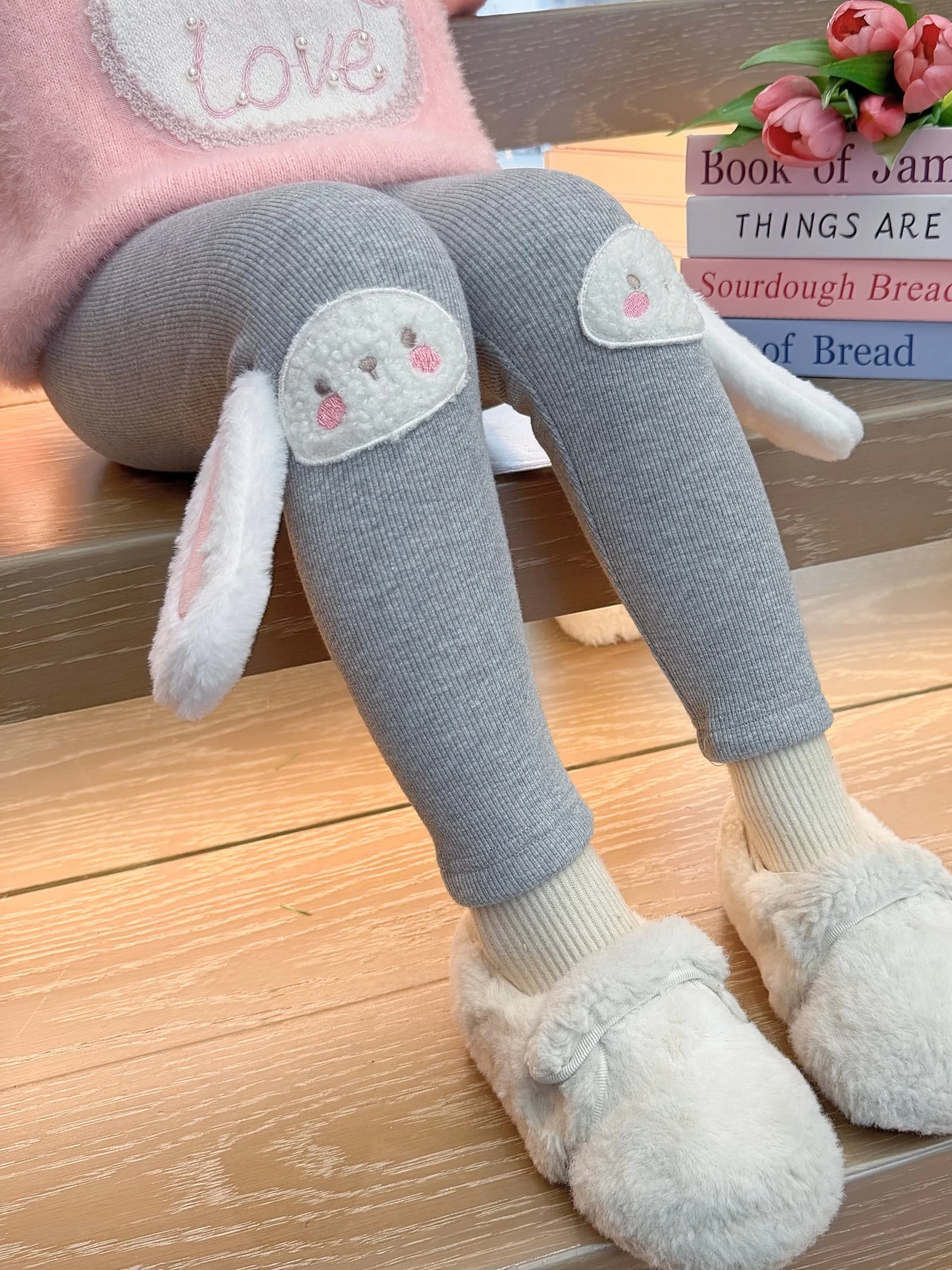 

Эластичные осенне-зимние брюки на подкладке для девочек, длинные брюки с высокой талией, детская повседневная одежда, универсальные детские штаны