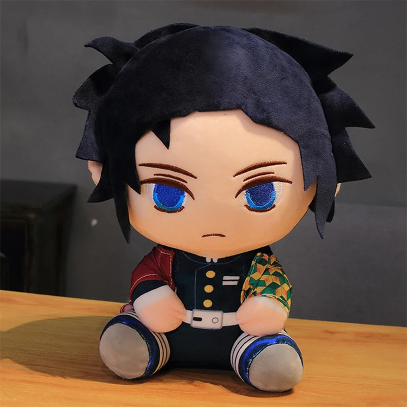 Juguetes de peluche de Anime Demon Slayer para niños, figura de Manga de dibujos animados, muñeca suave, Kimetsu, Tanjirou, Nezuko, regalos de