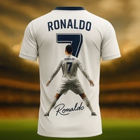 2026 Latest 3D Printed Football T-shirt, Football Jersey No. 7, Breathable and Quick-drying Sports Top, Prepared for Fans