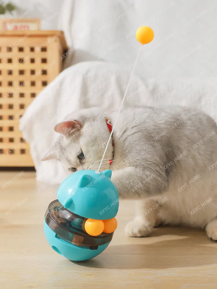 Cat Toy Cat Teaser Tumbler Feather Bell Kittens Self-Hi Relieving Stuffy Bite-Resistant Artifact pet products toy pet supplies