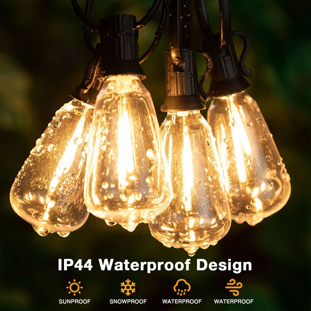 

Plastic S14 Led Garland E27 220V EU String Lights Shatterproof Waterproof Connectable Garden Outdoor New Year Decorative Garland