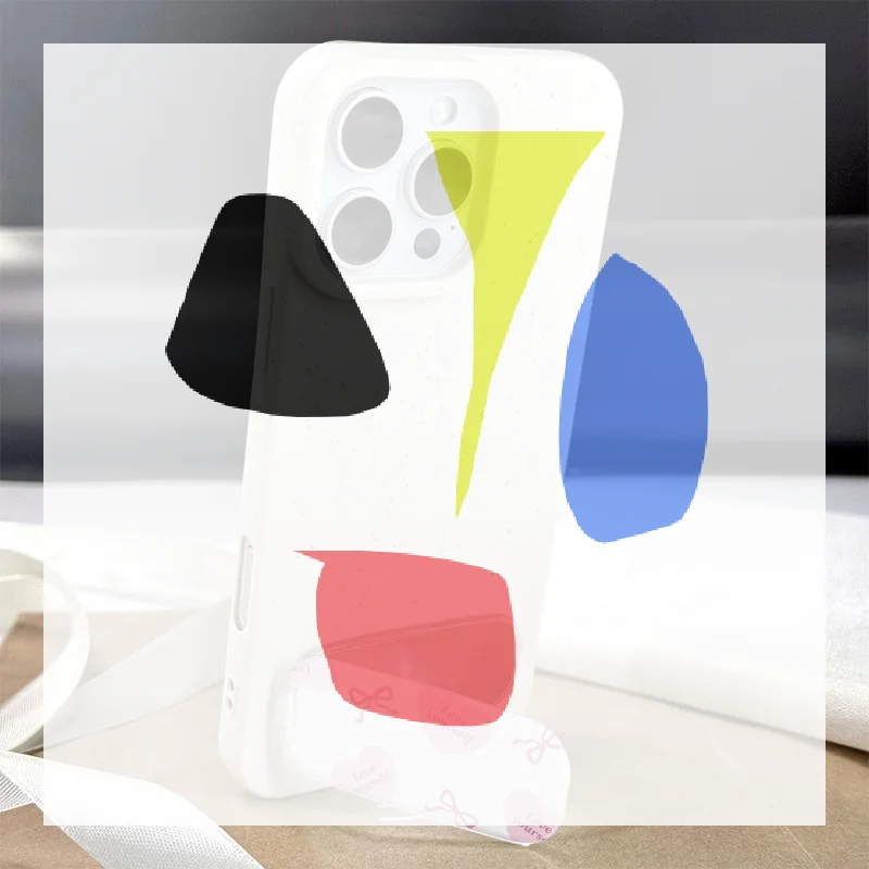 Anti-drop Phone Grip Cute Bow Design Built-in Makeup Mirror Foldable Kickstand for Girls Travel Makeup Use