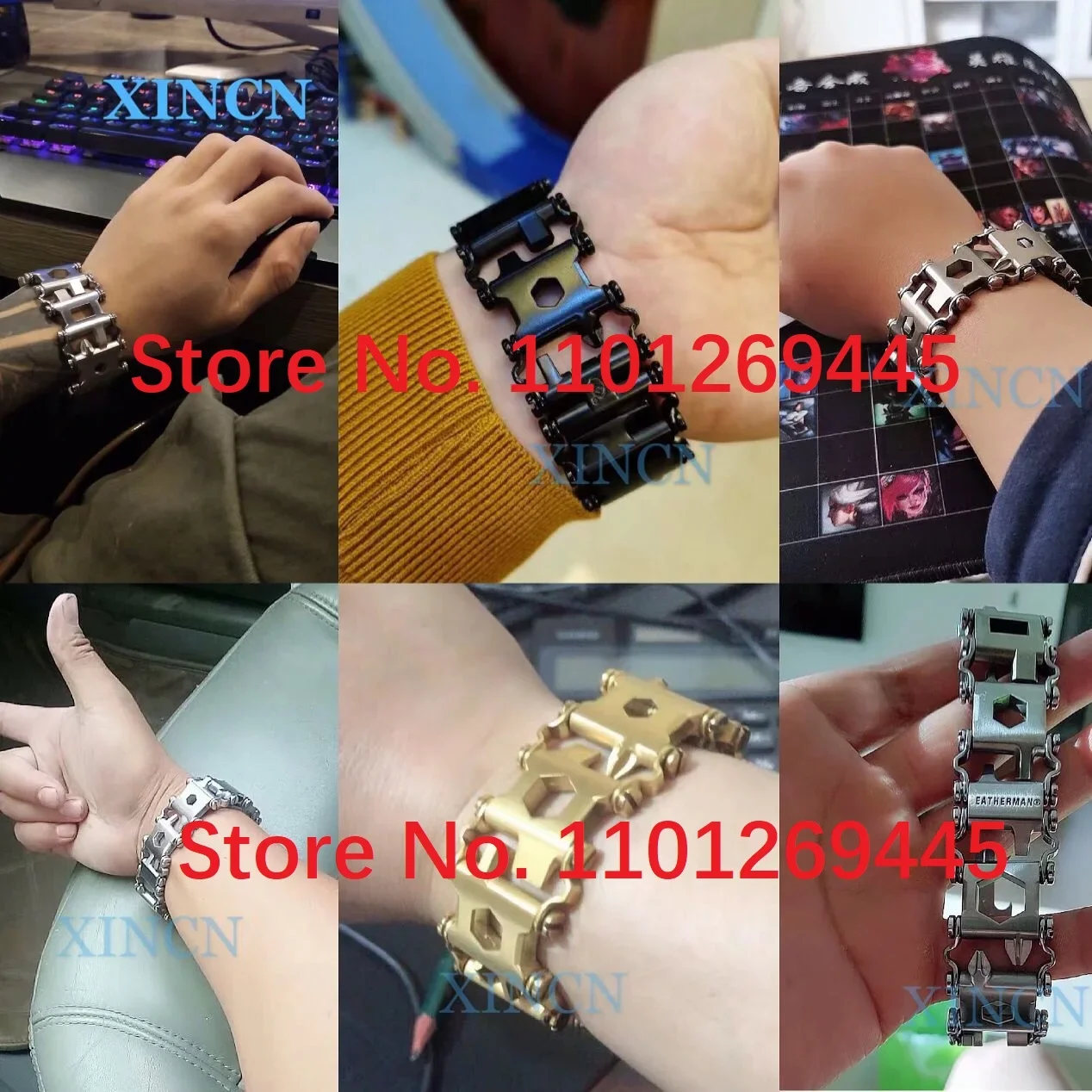 Imagem -05 - Pulseira de Ferramentas Multifuncional para Homens Equipamento ao ar Livre Acessórios de Sobrevivência Aplicável a