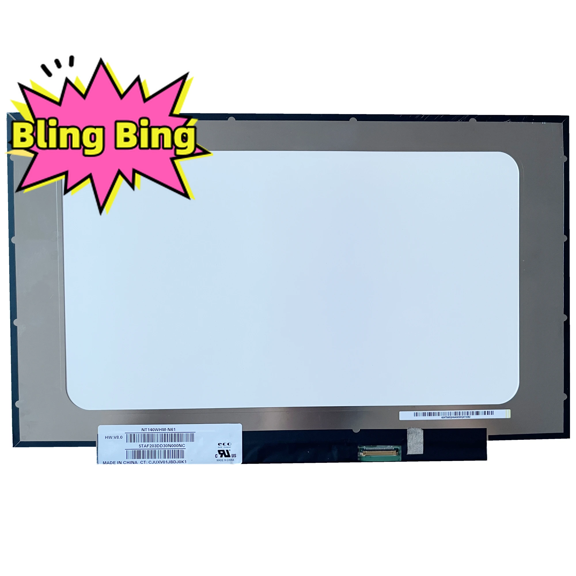 

NT140WHM-N61 14.0" 1366x768 30pins Slim For Replacement Panel Matrix New HD Display LED LCD Screen