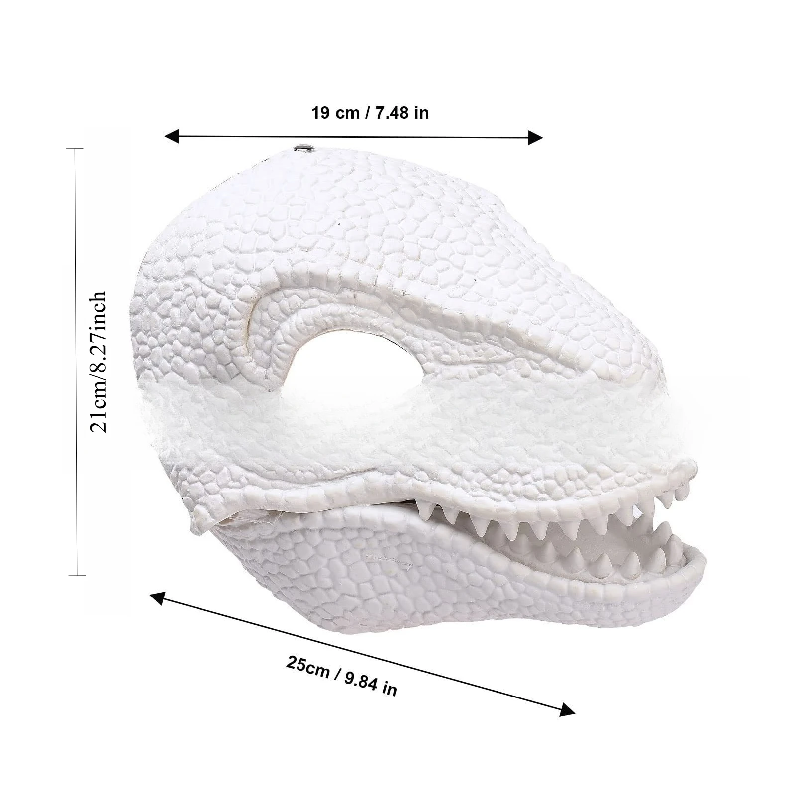 Maschera di dinosauro animale di Halloween Maschera per bocca in movimento del drago