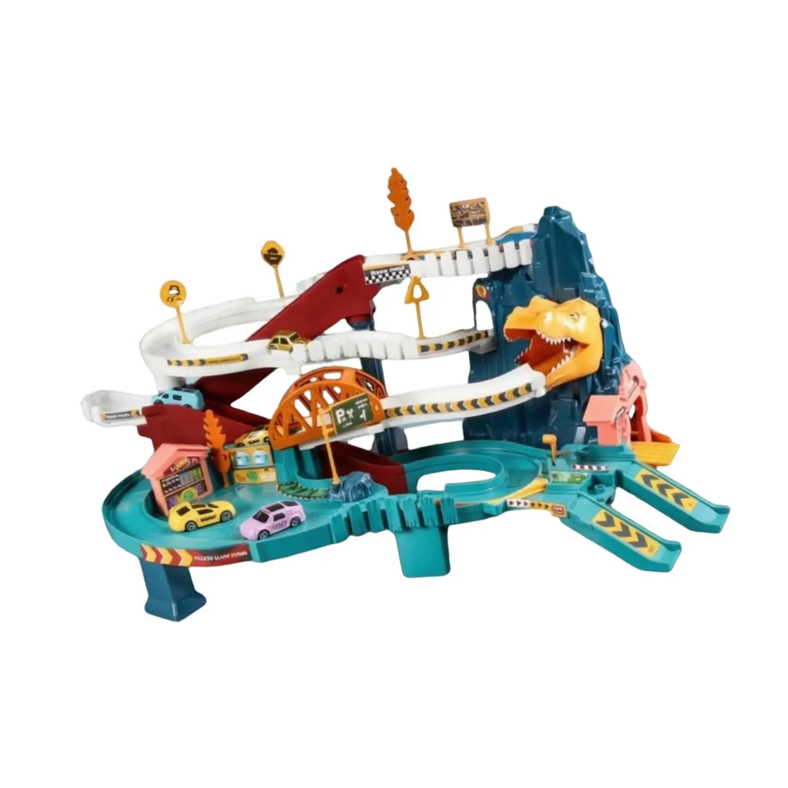 Race Track Playset DIY Assemble Toy Car Ramp Track for Holiday Present Child