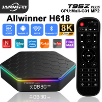 T95Z Plus Android 12.0 TV Box 8K decoding Allwinner H618 CPU 2.4G +5G+BT5.0 WIFI6 Support Multi-formatting
