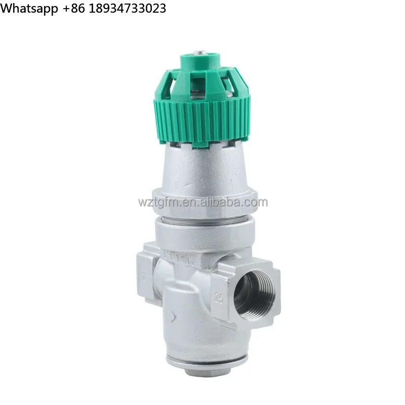 CF8m Corrugated Pipe Pressure Reducing Valve, Steam Medium Internal Thread Structure Angle Pressure Reducing Valve
