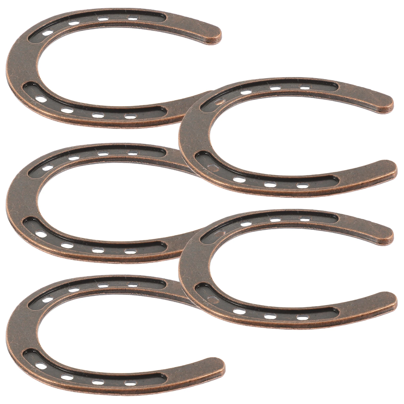 

5pcs Horseshoe Sculptures Zinc Alloy Wedding Decorations Bridal Rustic Metal Hoop Long Lasting Durability Wall Hanging