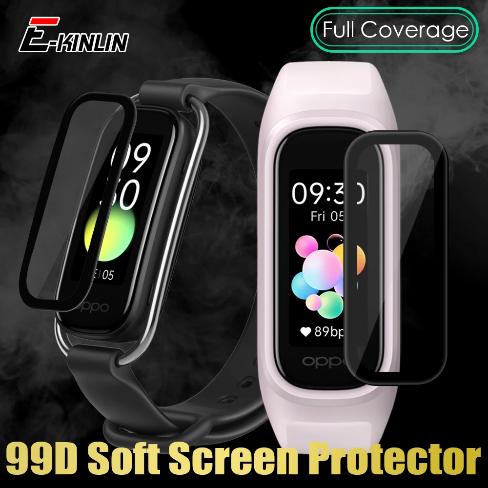 Full Coverage 99D Screen Protector For OPPO Band Style Curved Soft Protective Film Not Tempered Glass