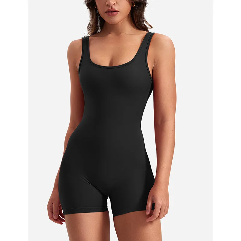 One Shoulder Backless Bodycon Yoga Jumpsuit for Women Slimming Evening Dresses