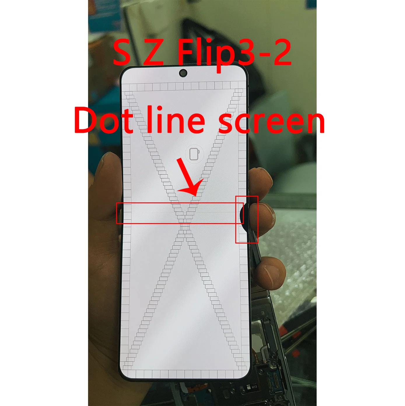 Defect AMOLED Digitizer Touch Screen With Frame For Samsung Z Flip3 F711 F711B F711U F711N F711W LCD Replacement