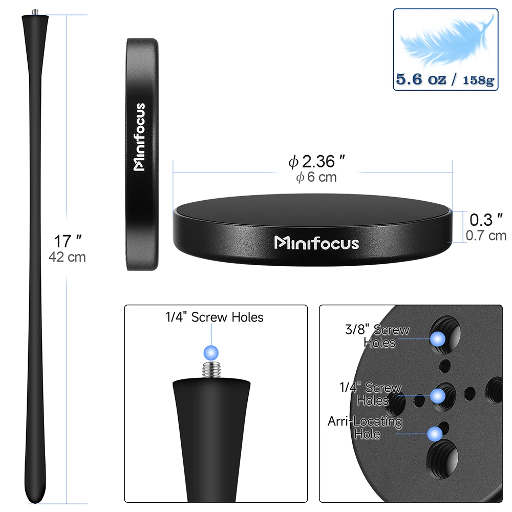 حامل هاتف خلوي مرن محمول مع محول تثبيت مغناطيسي ، عمود عصا ذراع طويل لكاميرا iPhone andid IP