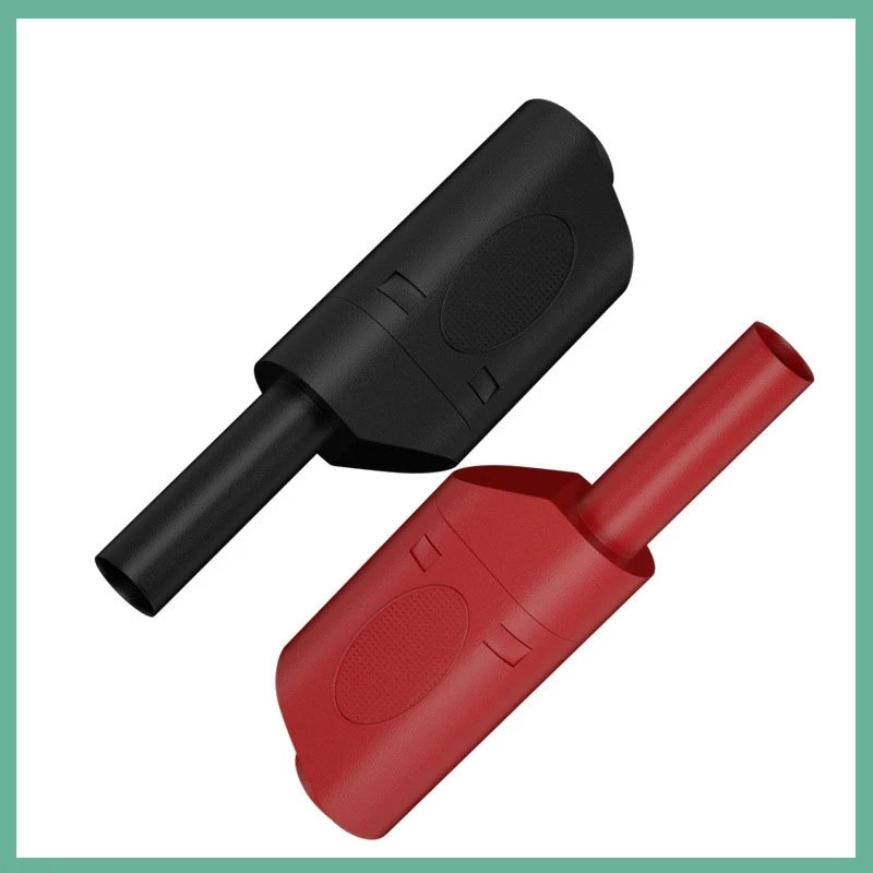 J.10038 * 4mm Safety Banana Plug Pa All Copper High Quality Insulation Test Stackable Connector With Jack For Multimeter E3