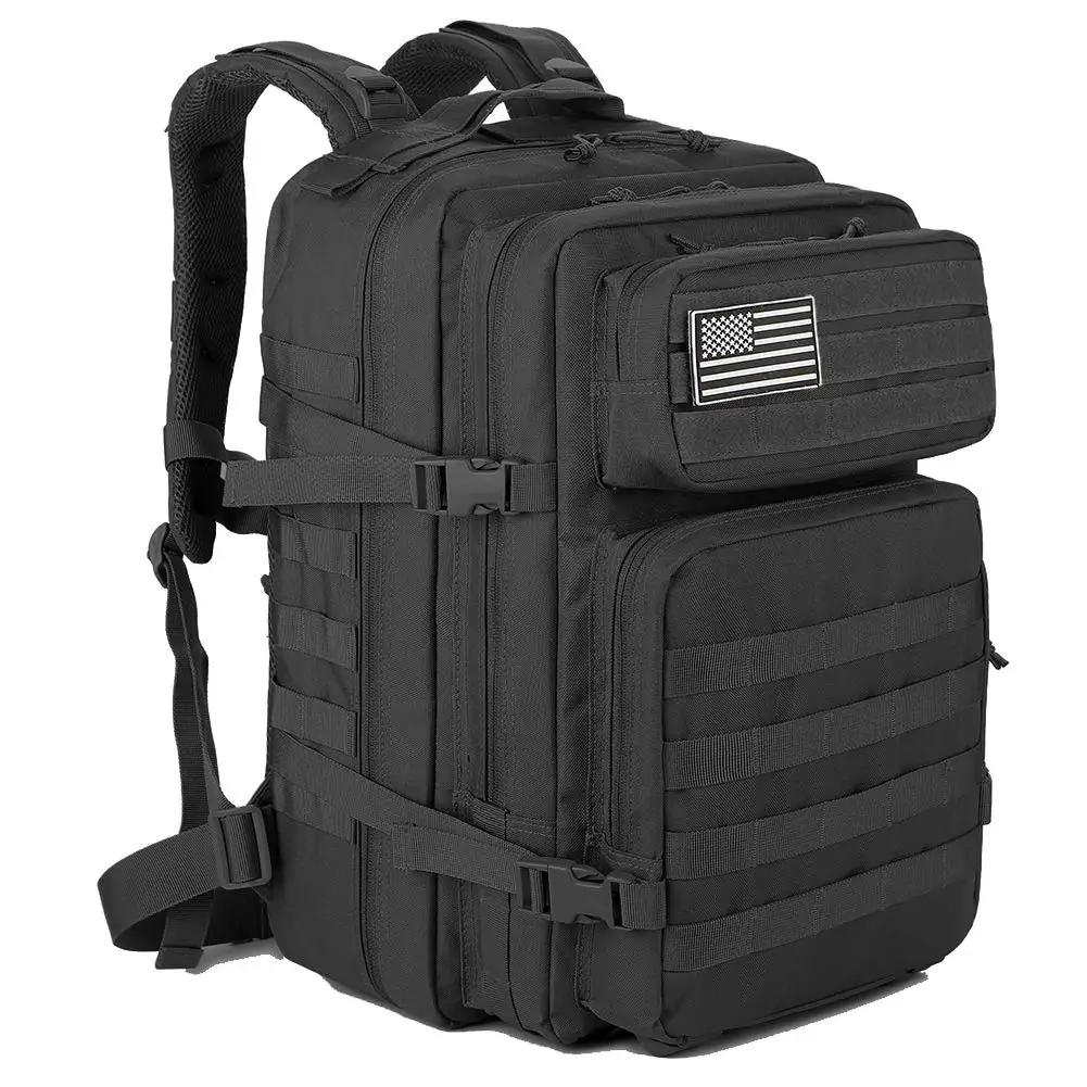 Tactical Backpack for Men,45L Large 3 Day MOLLE Assault Pack Survival Backpack Bug Out Bag Backpack