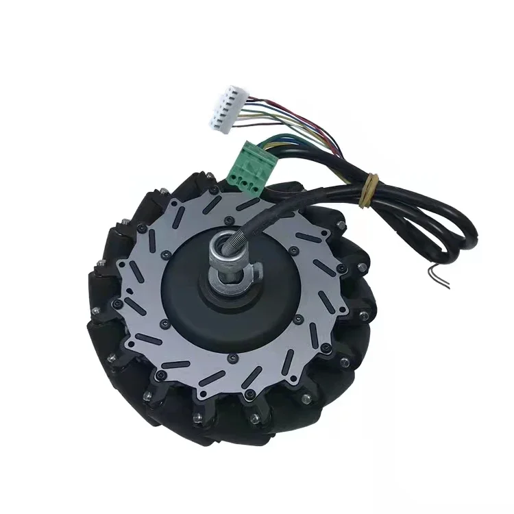 Mecanum wheel 8 inch 24v 150w with encoder for robot