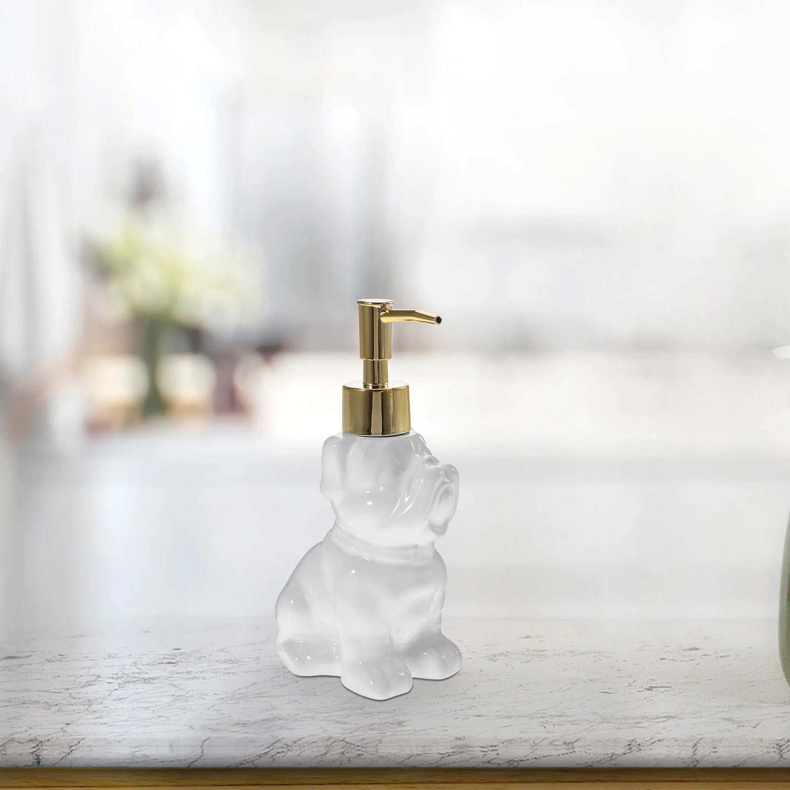 

Ceramic Soap Dispenser Bathroom Lotion Bottle Refillable Pump Modern Decor Gift Animal Soap Dispenser