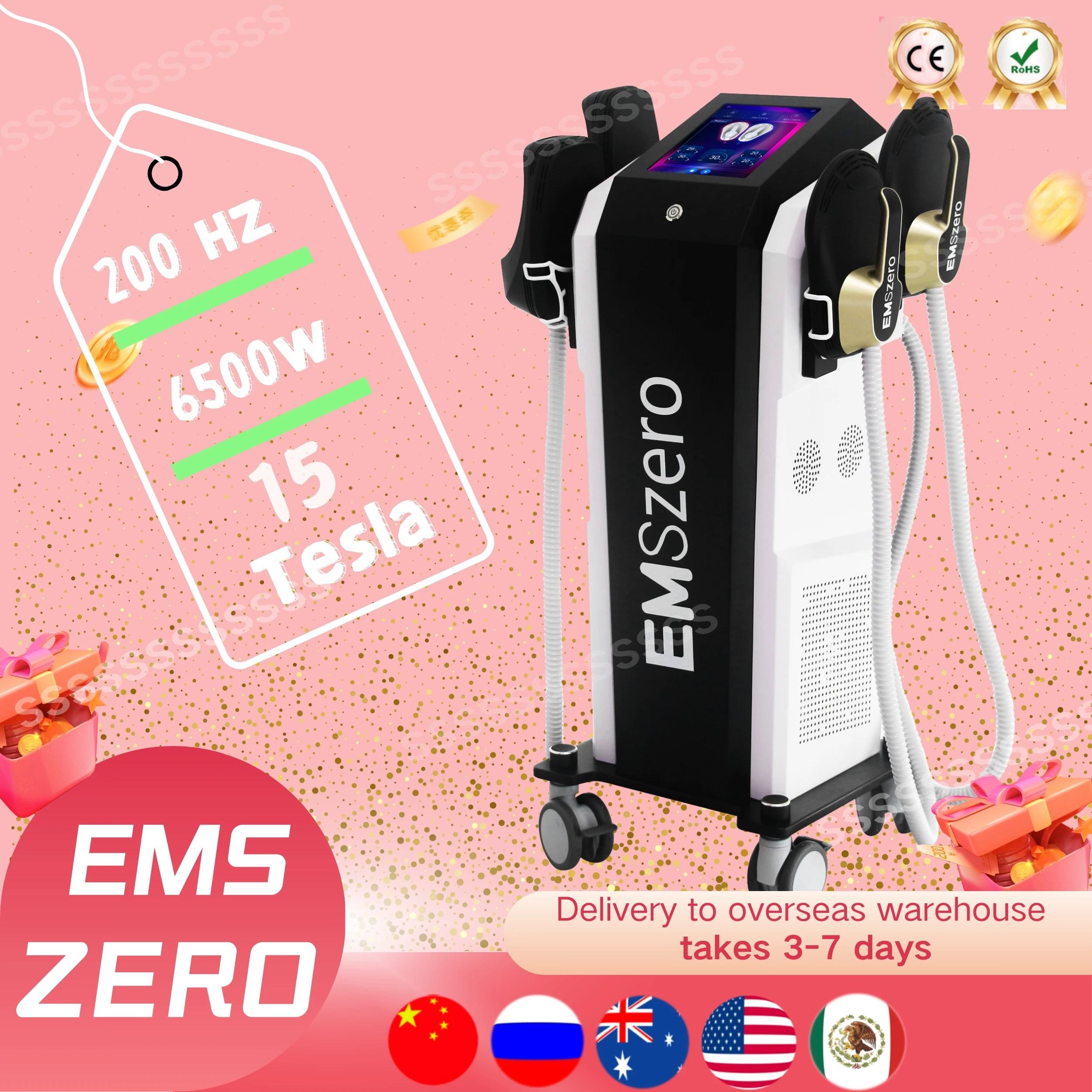 Professional Ems zero NEO RF Machine 2025 EM Body Slim Muscle Stimulation EMSZERO PRO Ultra Sculpt Therapy Hiemt Lose Weight