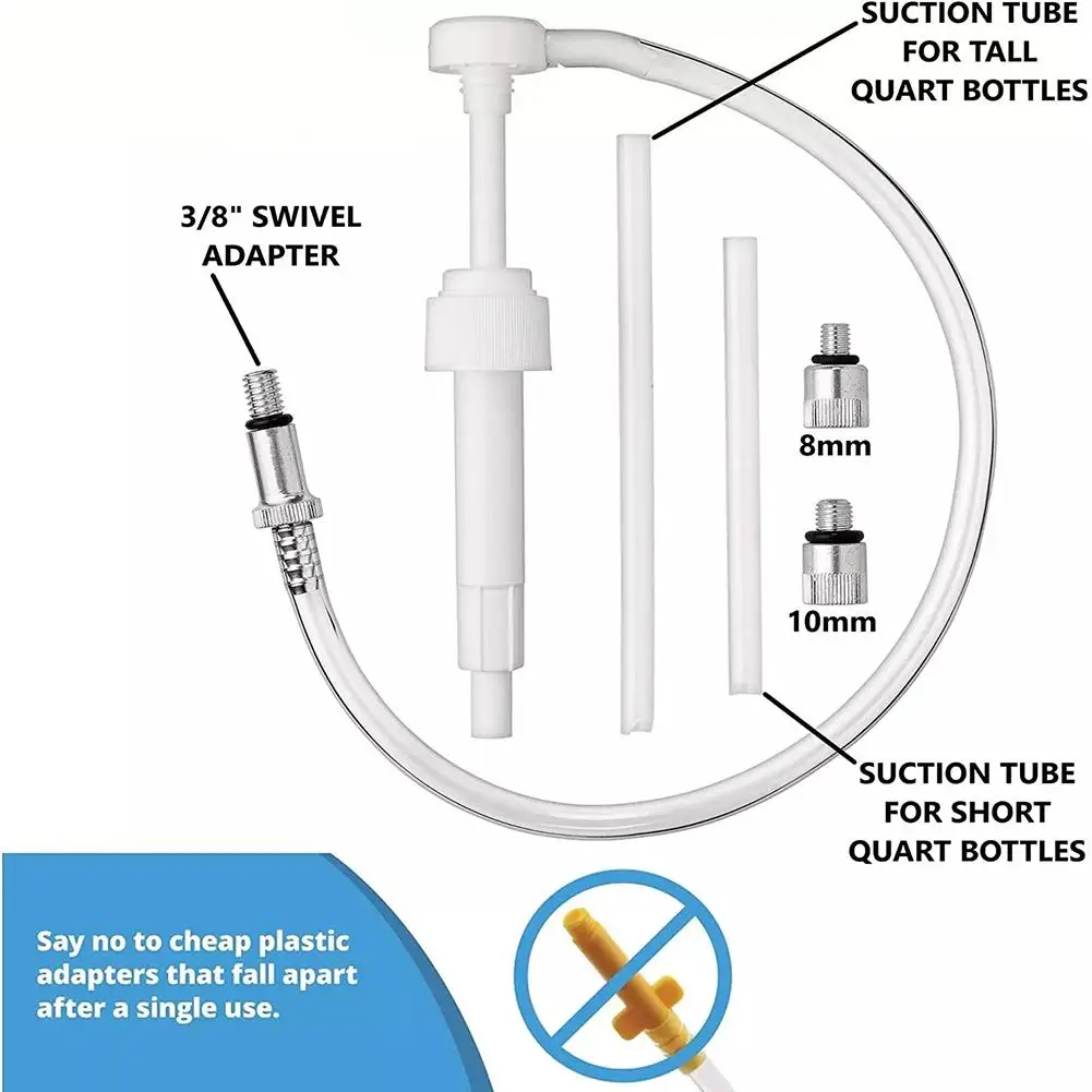 Universal-Getriebe ölpumpe mit 3/8-Zoll-8-mm-10-mm-Adaptern für Standard-Vierkantflaschen-Mariner-Außenbordmotoren