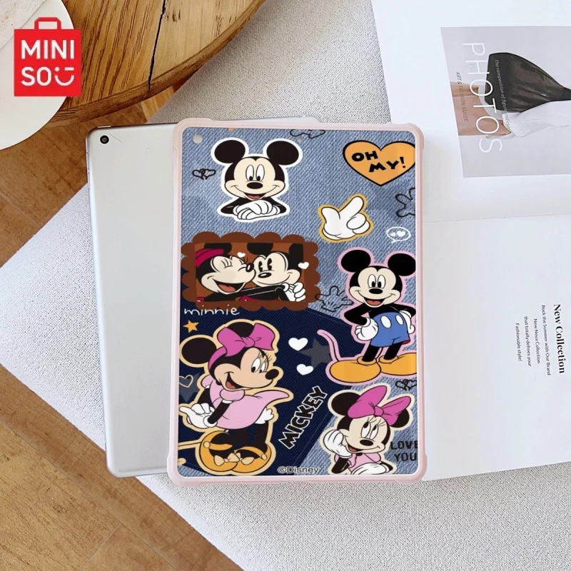

Miniso Disney Mickey iPad розовый Прозрачный противокапельный чехол, подходит для iPad Pro 2022/2024, iPad Air3/5th, iPad Mini 6, iPad 6/10th