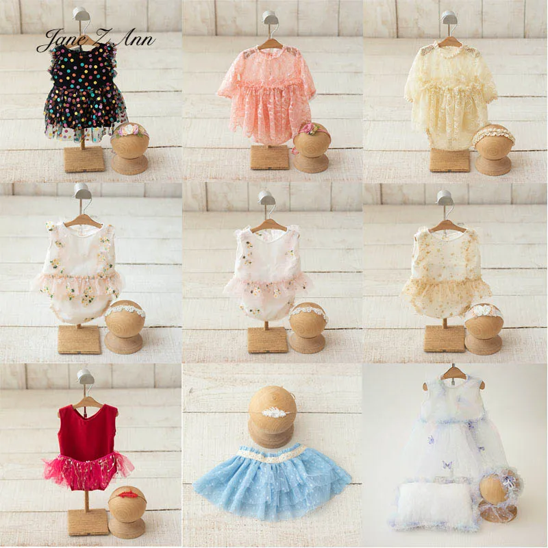 

Baby girl photography outfit newborn photo props dresses accessories for infant photoshoots