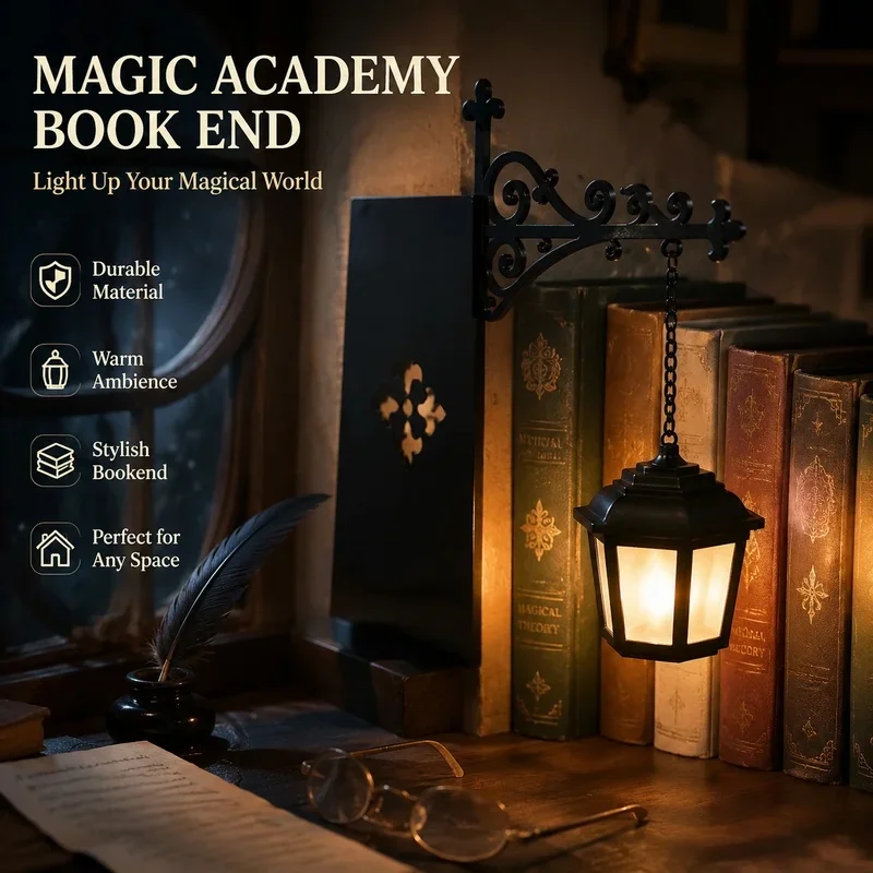 Library Lantern Bookshelf Light Miniature Book Nook Lamp Antique LED Reading Corner Decor Creative Bookworm Gift Ornament