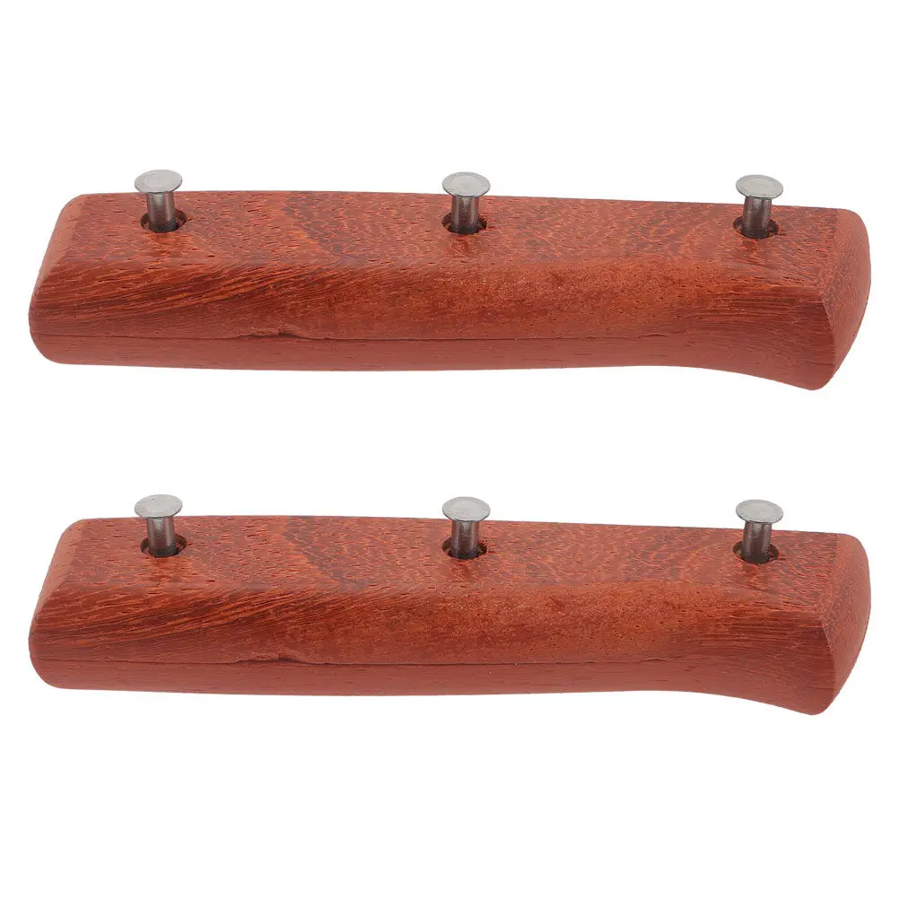 Lot de 2 poignées de rechange pour couteau de cuisine, en bois robuste, texture antidérapante, réduit la fatigue des mains