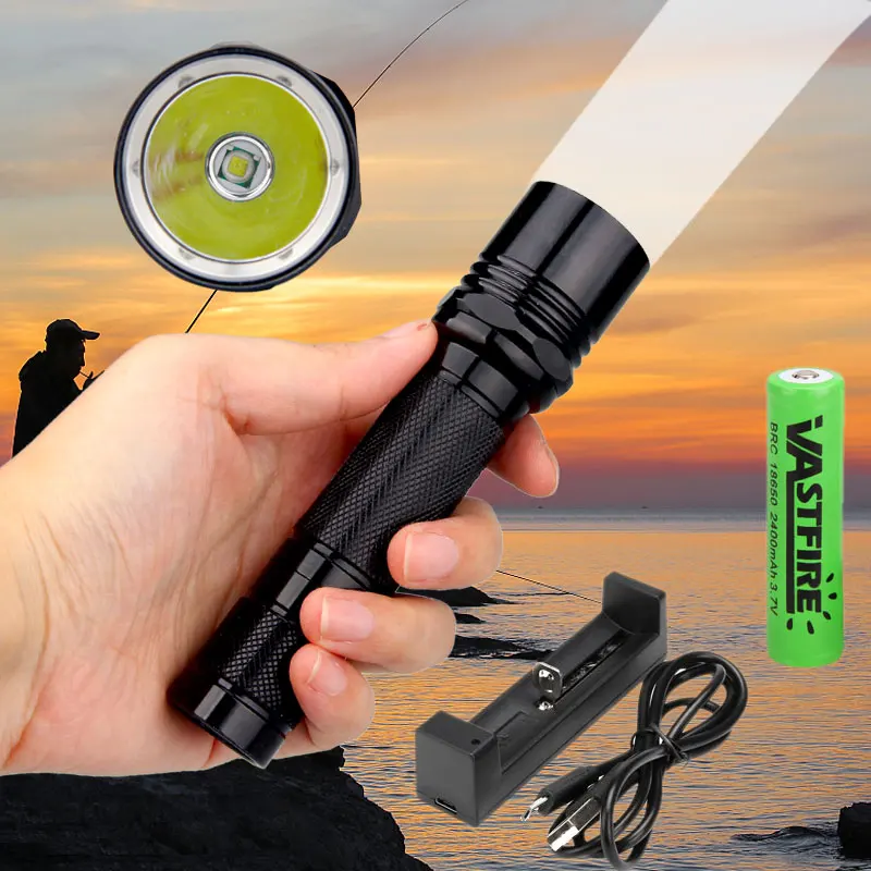 Tactical Flashlight Led Lamp 6P Led Flashlight For Air Gun Scope Hunting