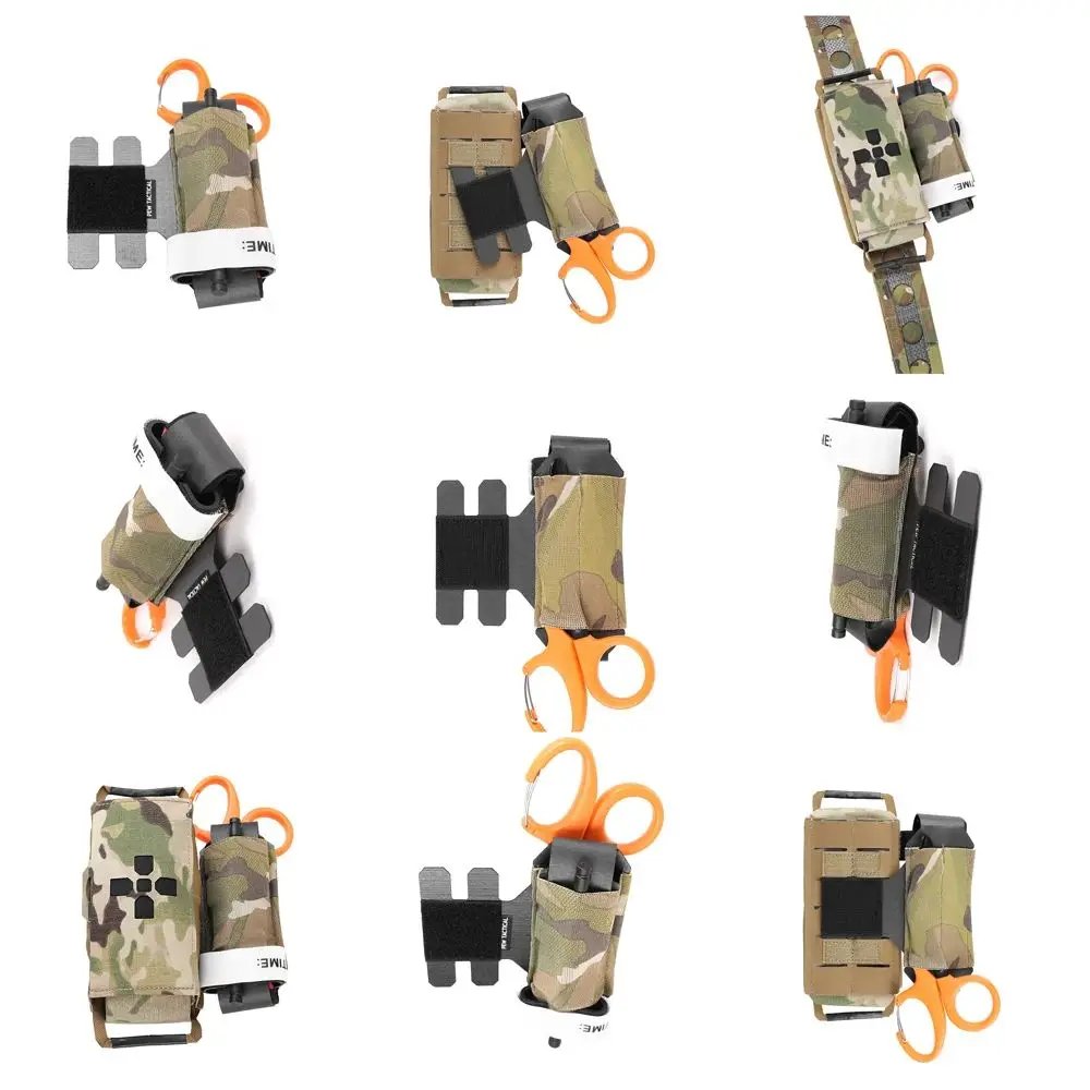 Soporte táctico MOLLE para torniquete y tijeras de traumatología - imagen 2
