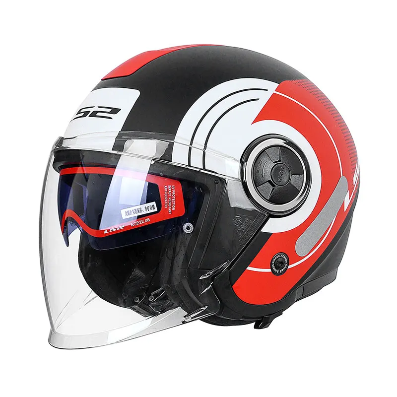 

2025 LS2 OF620 CLASSY двойные козырьки шлемы с открытым лицом мотоцикл мужской плюс размер электрический велосипед скутер мотоцикл защитные шлемы