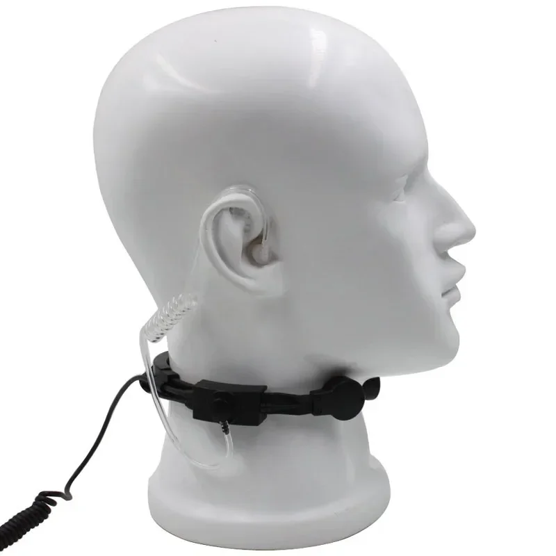 

Tactical Throat Vibration Throat Microphone Double Big PTT Mic Headset for Baofeng Two Way Radio UV-5R UV-B5 B6 Plus UV-82 888S