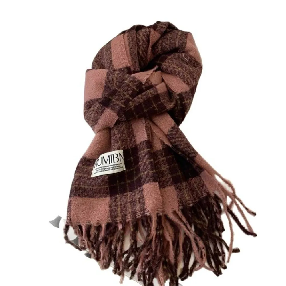 

Новый теплый шарф, ветрозащитная мягкая шаль, холодостойкие длинные шарфы с кисточками для спорта на открытом воздухе