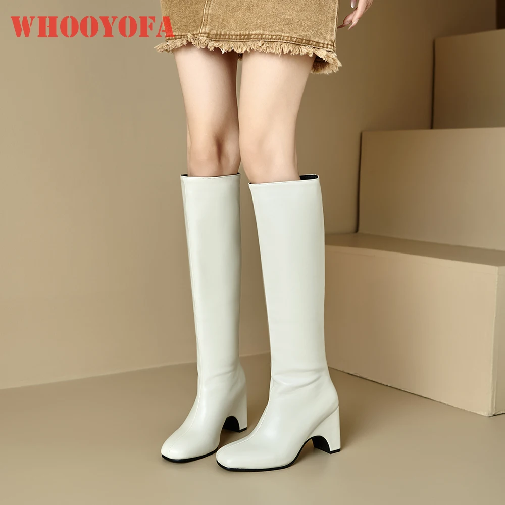 

2025 Новые зимние милые женские сапоги до колена белого золота, необычные женские туфли на высоком каблуке, маленькие большие размеры 32, 12, 43 45 48