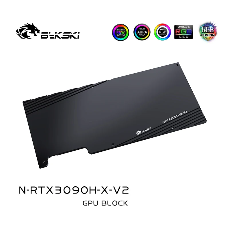 Imagem -06 - Bykski-bloco de Água para Nvidia Palit Kfa2 Dell Gainward Galax Rtx 3080 3090 Edição de Referência Placa Gpu Radiador de Cobre Rgb Aura