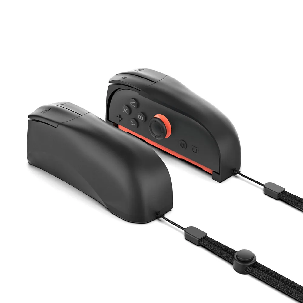 2 قطعة قبضة الماوس للتبديل 2 حافظة لعبة الملحقات Joy Con 2 اليسار اليمين تحكم سطح المكتب وضع الماوس حامل ث/قبضة الإبهام قبعات