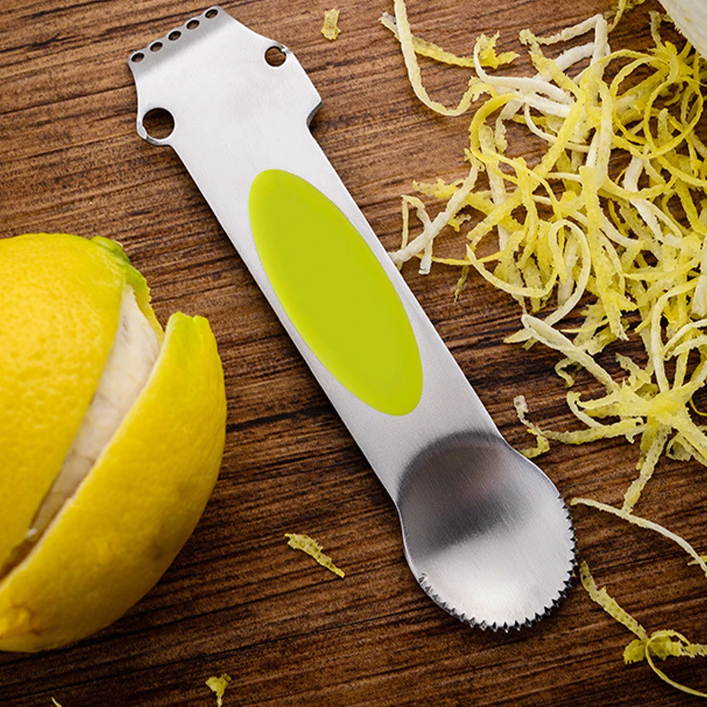 

Stainless Steel Lemon Peel Grater Planing Knives Wire Fruit Melon Planer Grater Gadgets For Kitchen (Yellow)