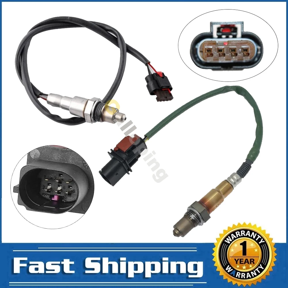 

2pcs 02 Oxygen O2 Sensor For Ford Edge Escape Explorer Fusion Focus Lincoln MKC MKT MKZ 4 & 5 Wires Upstream Downstream