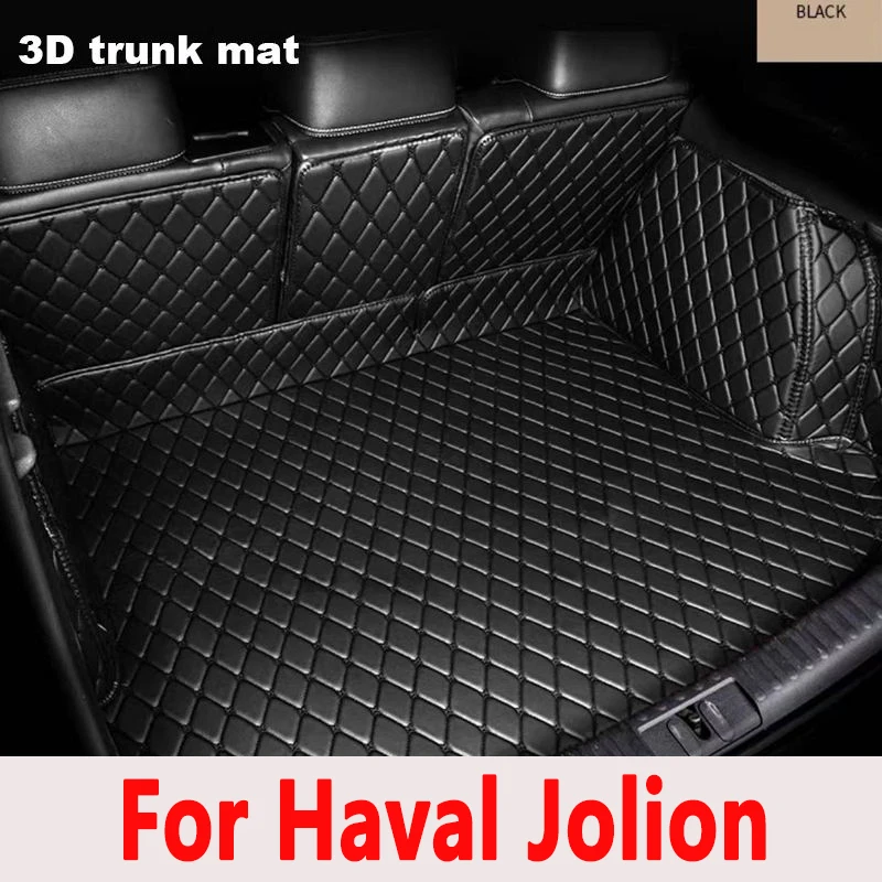 Rear Trunk Mat Car Trunk Leather Mats Parts Rear Boot Liner Styling Protector For Haval Jolion 2021 2022 2023 2024 Accessories