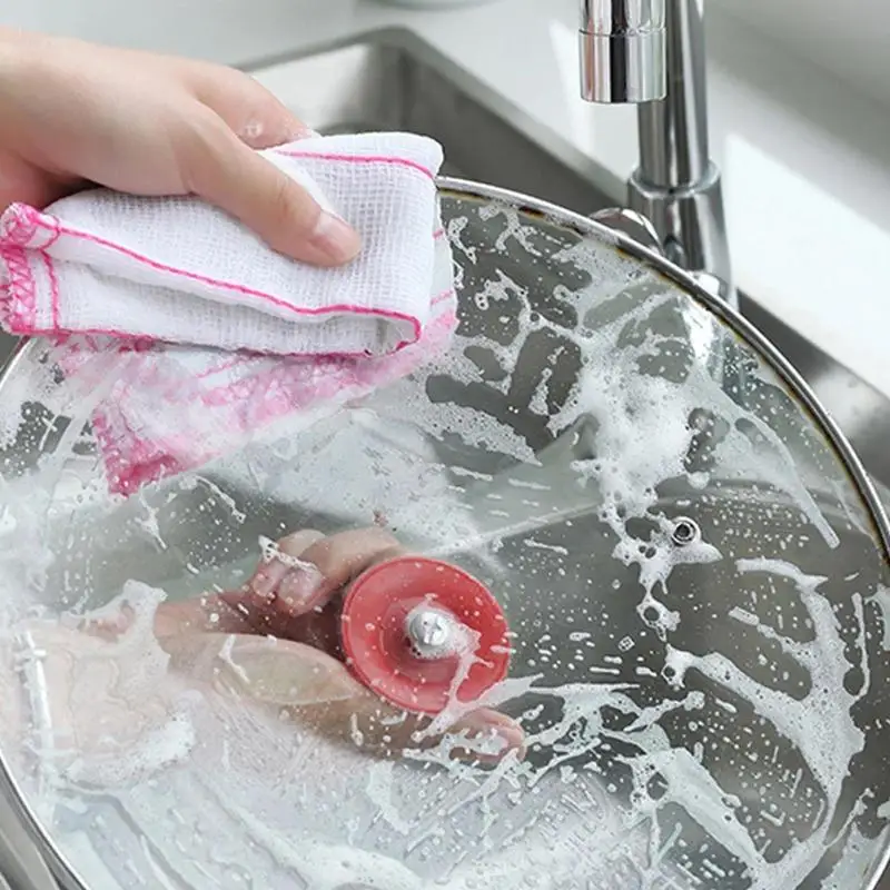 Dish Wash Cloth Dish Cloths For Washing Dishes 5-layer Dish Towels 30x30cm Household Cleaning Cloth Kitchen Accessories