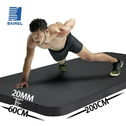 Ultra Thick 20mm Anti Slip Yoga Mat for Men and Women's Fitness NBR Soft Pad Odorless Gym Home Exercise Pilates Yoga Mat