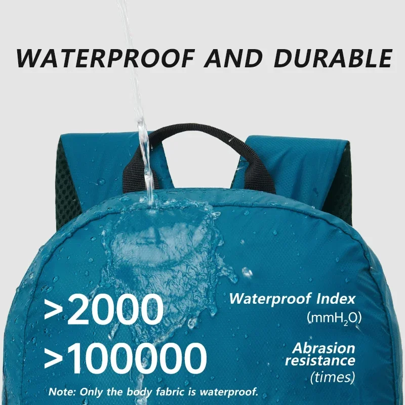 Naturehike Rucksack 18L 22L Ultraleichter wasserdichter Outdoor-Rucksack für Herren und Damen, Camping, Wandern, Umhängetasche – Detail 6