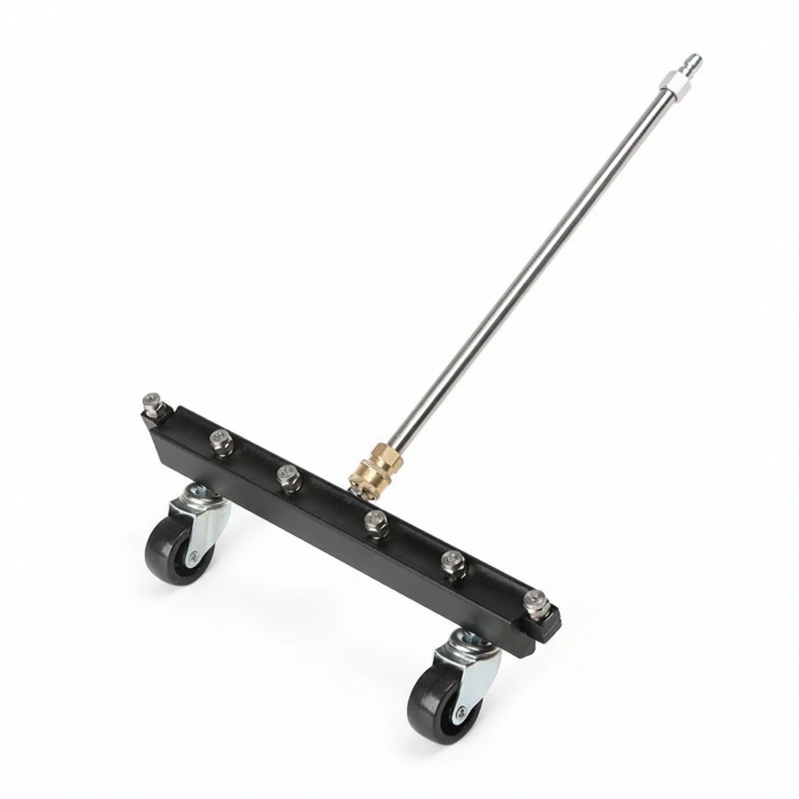 Rolling Undercarriage Pressure Washer Attachment Stainless Steel Pressure Washer Broom Attachment Underbody Sprayer Sturdy