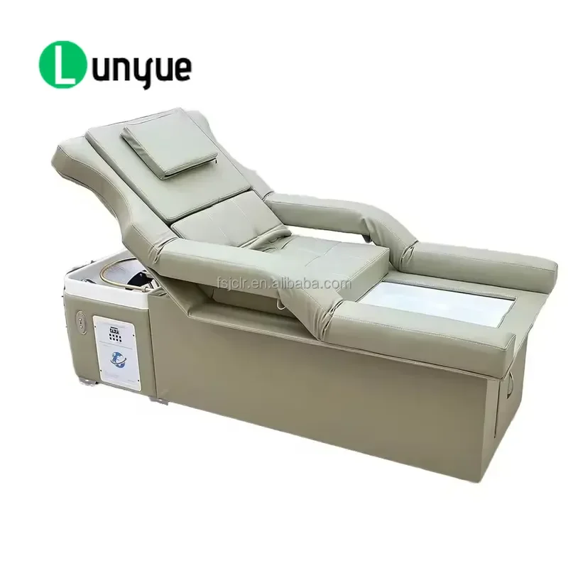 Custom Japanese Head Spa Shampoo Bed Electric Backrest Lifting Chair Pedicure Furniture for Hair Washing Beauty