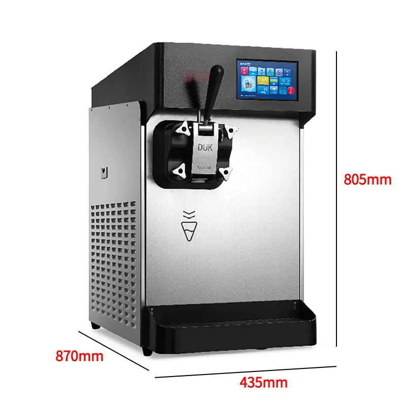 CE ETL Certificated Tabletop Single Flavors Soft Ice Cream Machine Gelato Maker Soft Serve