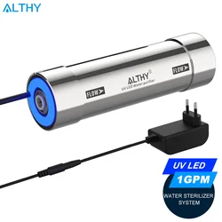 ALTHY LED UV-ultraviolette watersterilisator voor waterfilter onder de gootsteen / RO-zuiveringssysteem Kwikvrij roestvrij 50-jarig leven