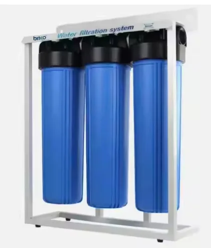 20 Inch Big Blue Water Filter Housing 3 Stage Water Filtration System Can Be Matched with Uv /pressure Gauge