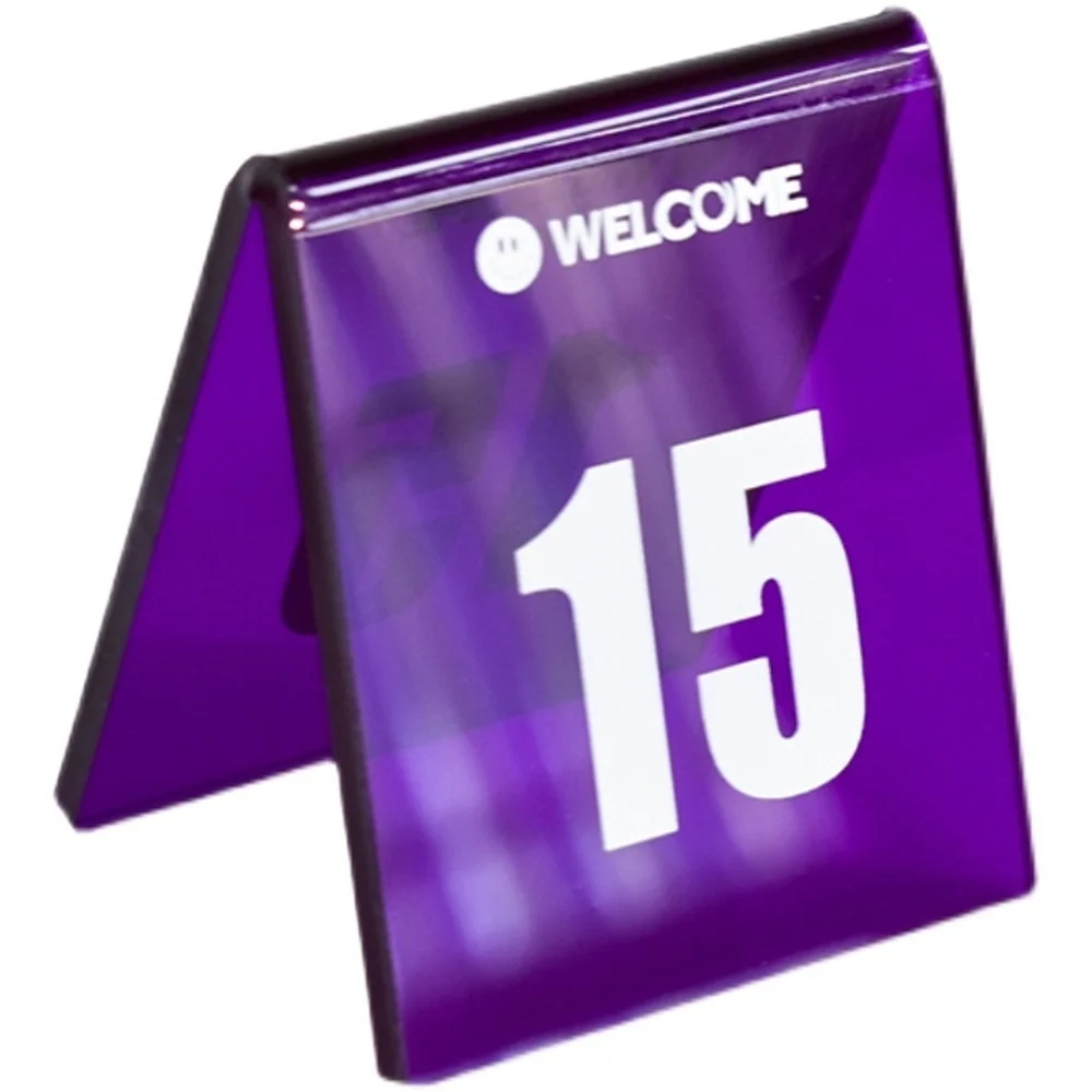 Ins Coffee Shop Color Acrylic Triangle Double-sided Personalized Transperant Acrylic Sign Plate