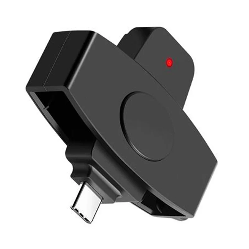ABKQ-4X CSCR3 Smart CAC Card Reader Type-C Bank Tax Declaration SIM Card/IC Card ID Card Reader