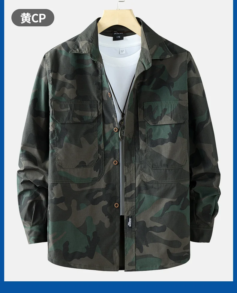 Schnell trocknender, atmungsaktiver Mesh-Camo-Arbeitsanzug, mikroelastisch, schmutzabweisend, zweiteilige Arbeitsschutzuniform für den Bau A – Detail 17